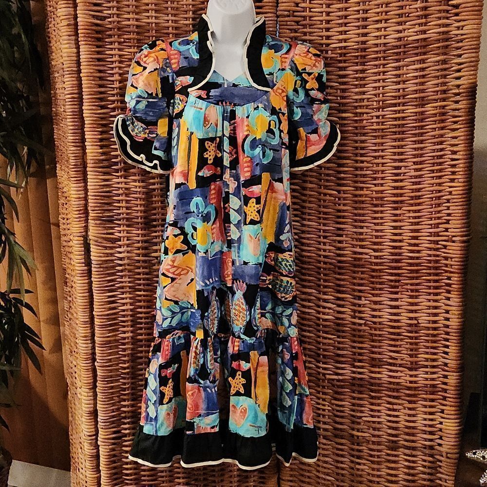 Hawaiian MuuMuu MuMu Carol Bennett made in Hawaii Petite